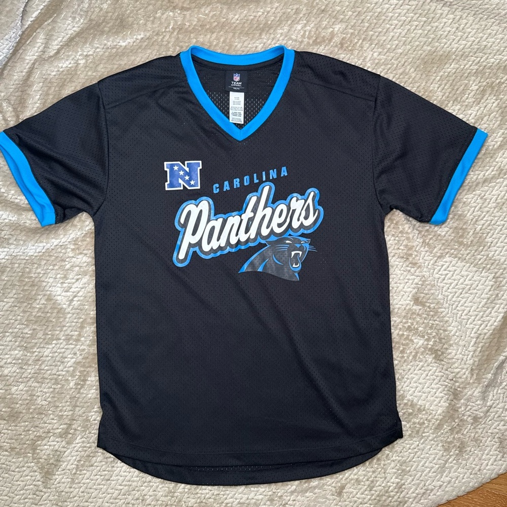 Carolina Panthers NFL Team Apparel Mesh Jersey Girls Youth Size XL